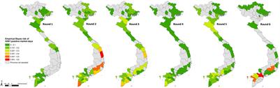 Comparative Epidemiology of Highly Pathogenic Avian Influenza Virus H5N1 and H5N6 in Vietnamese Live Bird Markets: Spatiotemporal Patterns of Distribution and Risk Factors